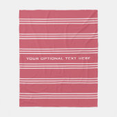 Koraalstrips aangepaste tekstdekens fleece deken (Voorkant)