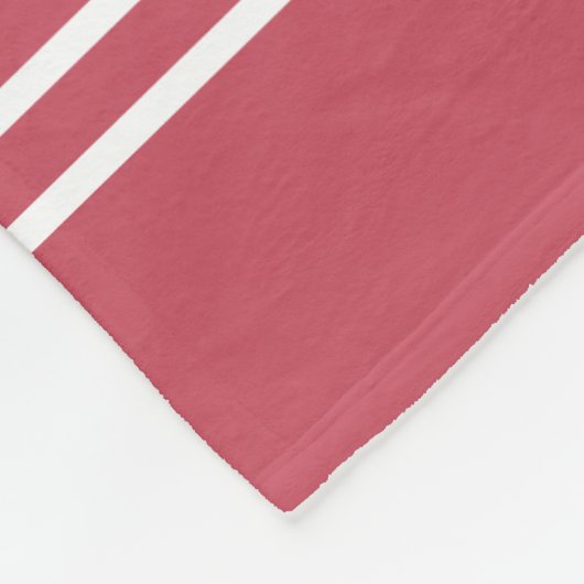Koraalstrips aangepaste tekstdekens fleece deken (Hoek)
