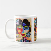 Koraalsuiker mok schedel, koffie, thee (Links)