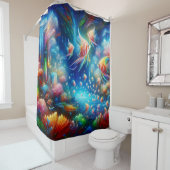 Koraalsymfonie "Serenity" Douchegordijn (In situ)