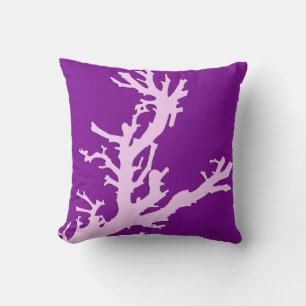 Koraaltak - amethyst en orchidee kussen