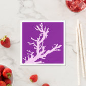 Koraaltak - amethyst en orchidee servetten (Insitu)