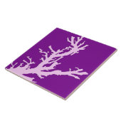 Koraaltak - amethyst en orchidee tegeltje (Zijkant)