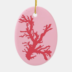 Koraaltak, koraalroze keramisch ornament