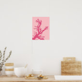 Koraaltak, koraalroze poster (Keuken)