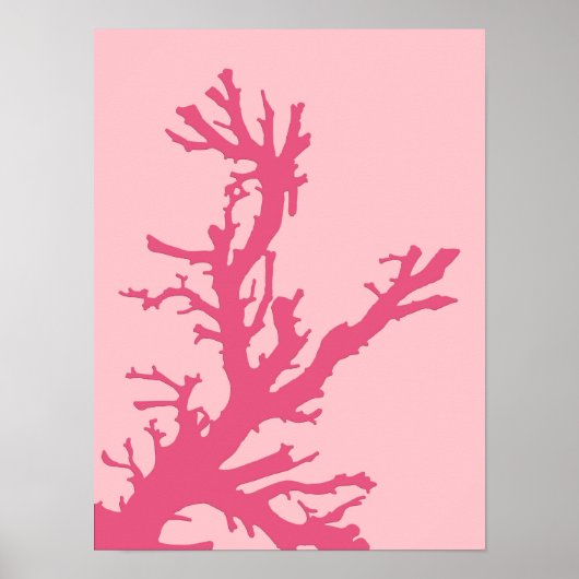 Koraaltak, koraalroze poster (Voorkant)