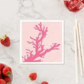 Koraaltak - schoppen van koraalroze servetten (Insitu)