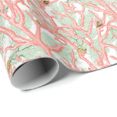 Koraaltak Seashells Kustkust Cadeaupapier (Rol Hoek)