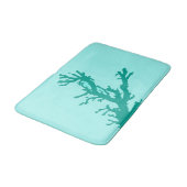 Koraaltak - turquoise en aqua badmat (Gekanteld)