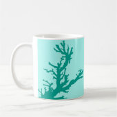 Koraaltak - turquoise en aqua koffiemok (Links)