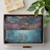 Koraaltorens, tropisch paradijs, onderwaterdromen tissuepapier (Geschenk)