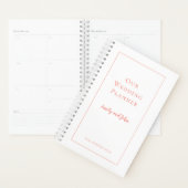  Koraaltypografie en Border Wedding Planner (Display)