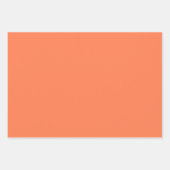 Koraalvaste kleur inpakpapier vel (Voorkant)