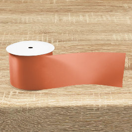 Koraalvaste kleur satijnen lint