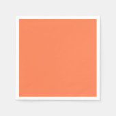 Koraalvaste kleur servet (Voorkant)
