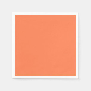Koraalvaste kleur servet