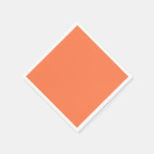 Koraalvaste kleur servet (Hoek)