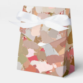 Koraalverf Splatter-draagtas Bedankdoosjes