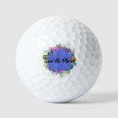 Koraalvis Blauwe Oceaan Golfballen (Voorkant)