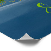 Koraalvis, blauwe zee poster (Hoek)