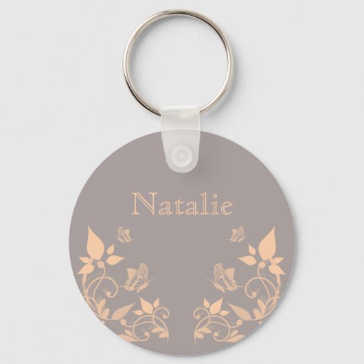 Koraalvlinder Floral Sleutelhanger (Voorkant)