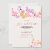  koraalvlinder Ik heb een nieuwe adresverplaatsing Aankondiging (Voorkant)