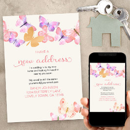 koraalvlinder Ik heb een nieuwe adresverplaatsing Aankondiging