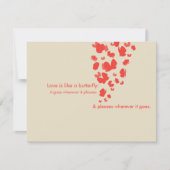 Koraalvlinder opslaan datum kaart (Voorkant)