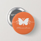 Koraalvlinder zwaait Button (Voorkant /achterkant)