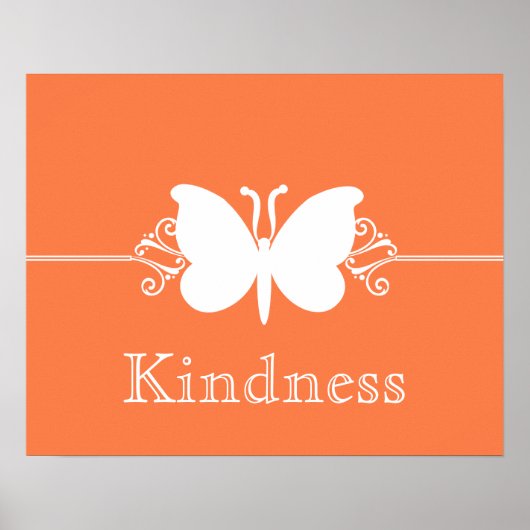 Koraalvlinder zwaait virtueel Poster (Voorkant)