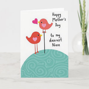 Koraalvogel Moedersdag Liefdekaart Kaart