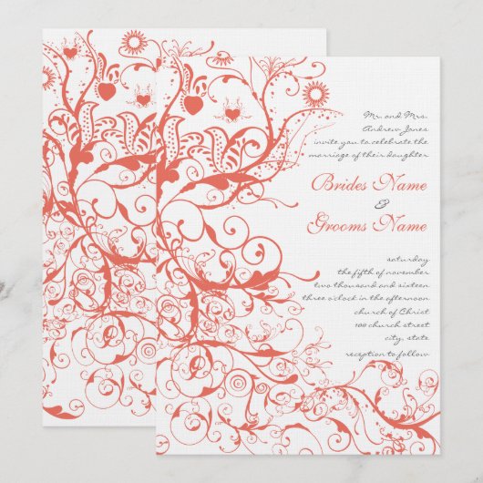 Koraalvogels en zwembroeken kaart (Voorkant / Achterkant)