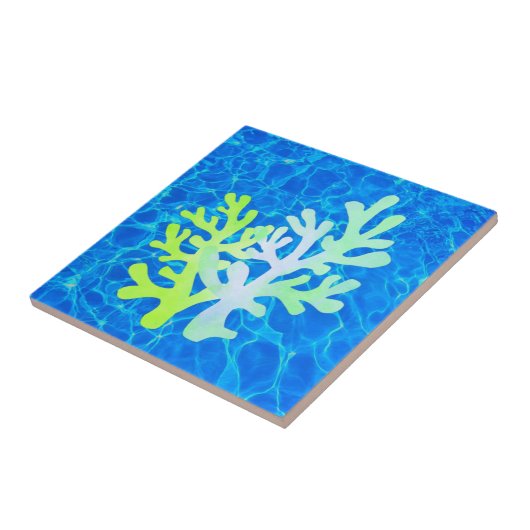 Koraalwater Tegeltje (Zijkant)