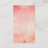 KoraalWaterverf Dream Catcher Whimsical Visitekaartje (Achterkant)