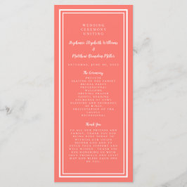 Koraalweddenschappen — Minimalistisch Eenvoudige P Programmakaart