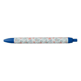 Koraalweide Bloemmotief Blauwe Inkt Pen