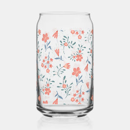 Koraalweide Bloemmotief Blikvorm Glas