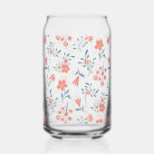 Koraalweide Bloemmotief Blikvorm Glas (Achterkant)