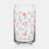 Koraalweide Bloemmotief Blikvorm Glas (Links)