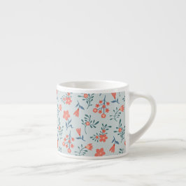 Koraalweide Bloemmotief Espresso Kop