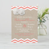 Koraalzanddollar en Chevron-repetitief diner Kaart (Staand voorkant)