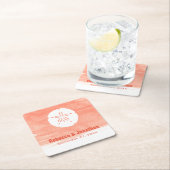 Koraalzanddollar Kartonnen Onderzetters (Insitu)