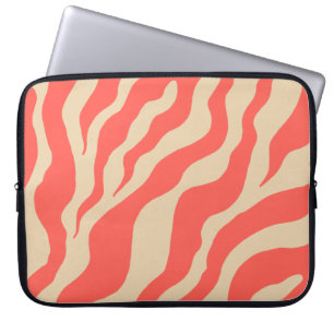 Koraalzebra-laptophoes Laptop Sleeve