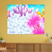 Koraalzee Canvas Afdruk (Insitu (Woonkamer))