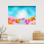 Koraalzee Poster (Keuken)