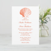Koraalzee Shells Weddenschap Kaart (Staand voorkant)