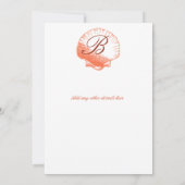 Koraalzee Shells Weddenschap Kaart (Achterkant)