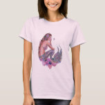 Koraalzeemeermin met bloemen van Renee Lavoie Gift T-shirt<br><div class="desc">Uit mijn originele acrylkunstwerk Coral mermaid. Copyright Renee L. Lavoie</div>
