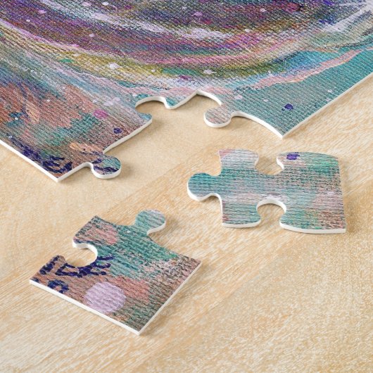 Koraalzeemeermin met zeepaardje door Renee Lavoie Legpuzzel (Zijkant)