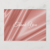Koraalzijde textuur. Dank je. Briefkaart (Voorkant)